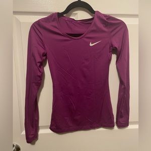Night running XS extra small tight long sleeve shirt